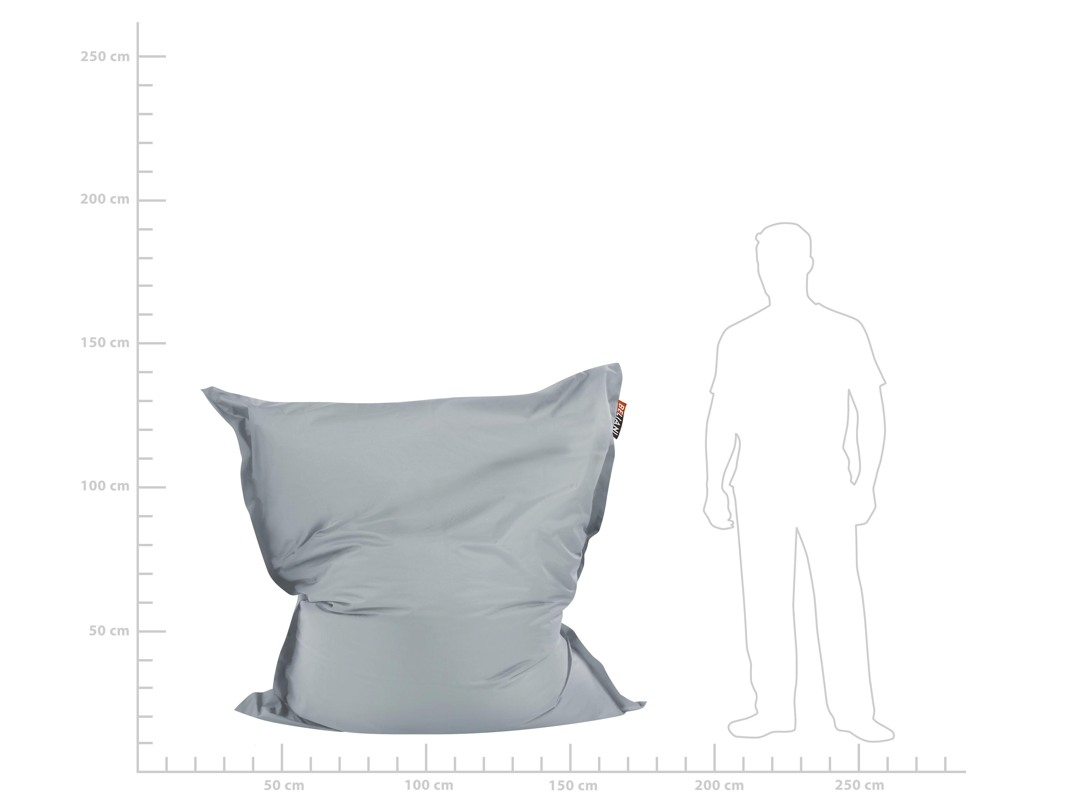 Zitzak 300 L FUZZY 140 cm 180 cm Lichtgrijs