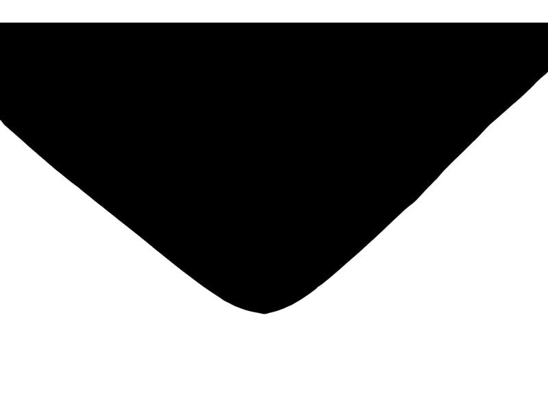 Night Fashion Fixleintuch Jerry 140-160 x 200 cm, Schwarz Bettbezug aus 100% Baumwolle
