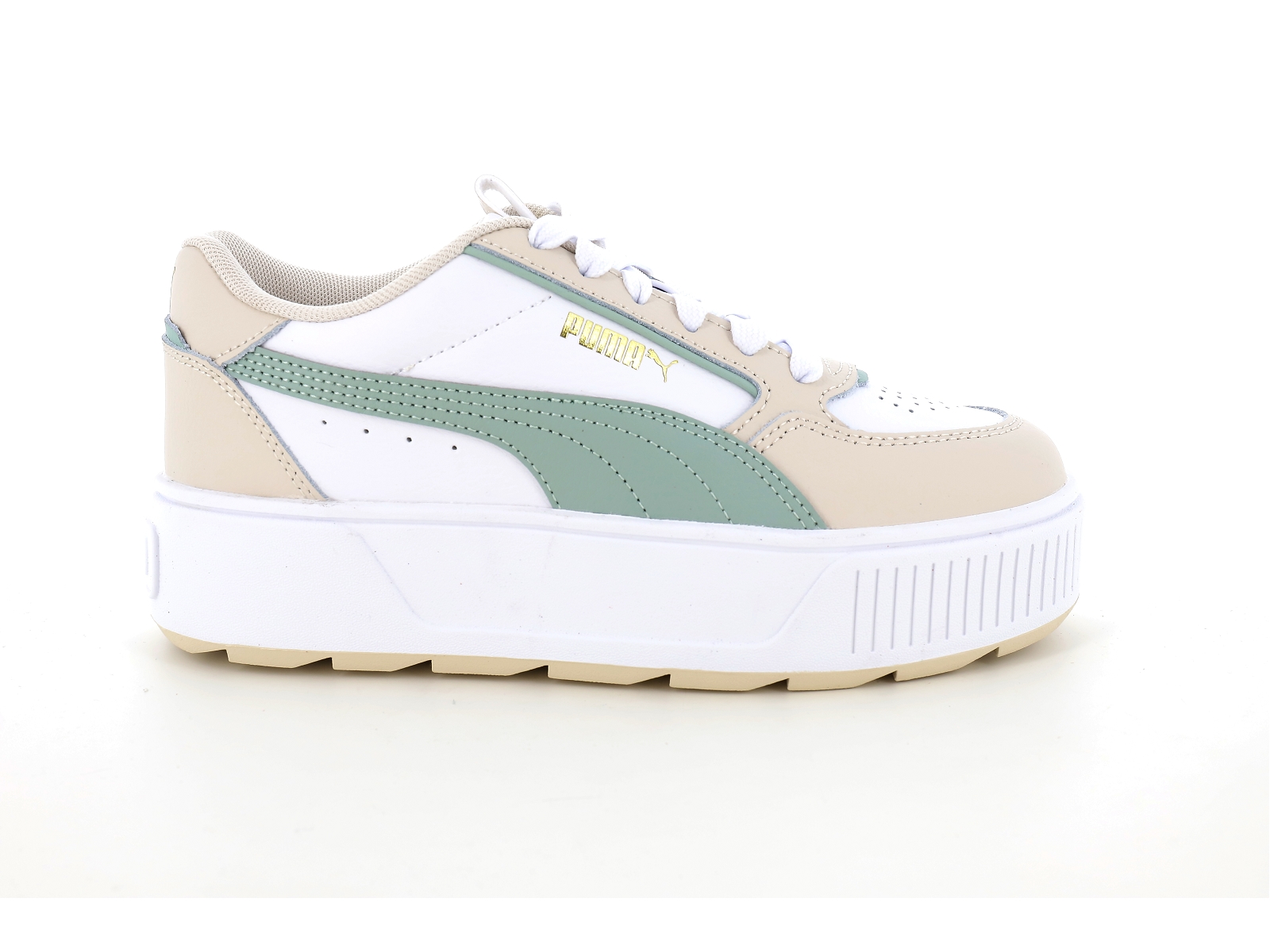 Puma-387212 Synthétique Blanc Vert