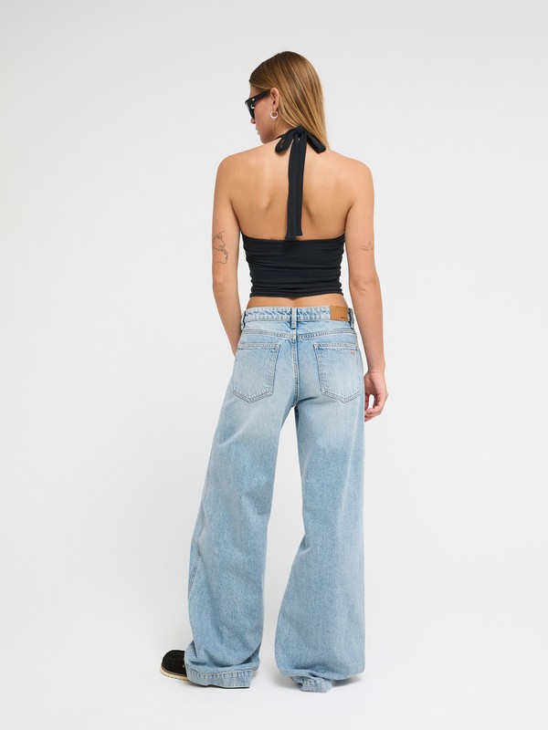 Sun And Done Jean loose Bleu Femme