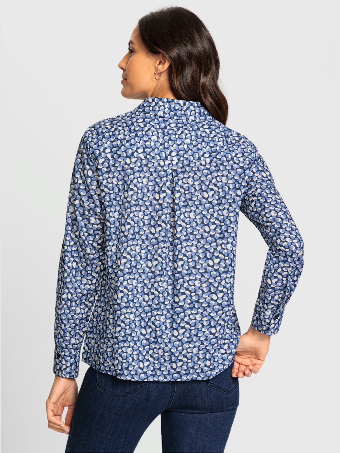 Chemisier motif à pois tendance