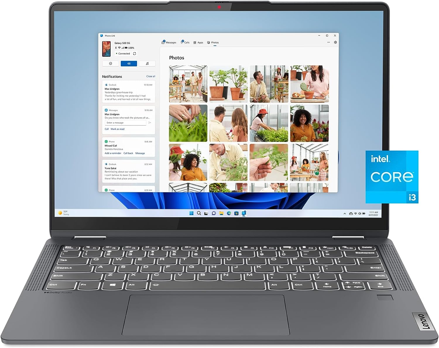 Lenovo IdeaPad Flex 5i - (2023) - Notebook para uso diário - Computador portátil 2 em 1 - Windows 11 - Tela sensível ao toque WUXGA de 14