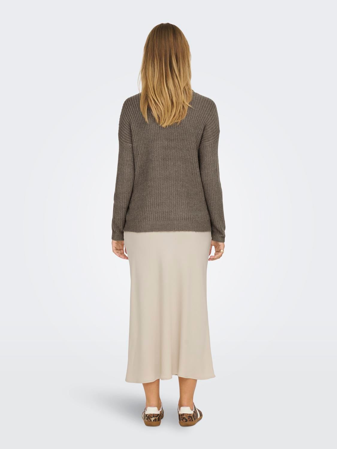 JDYNEW Strickpullover Walnut