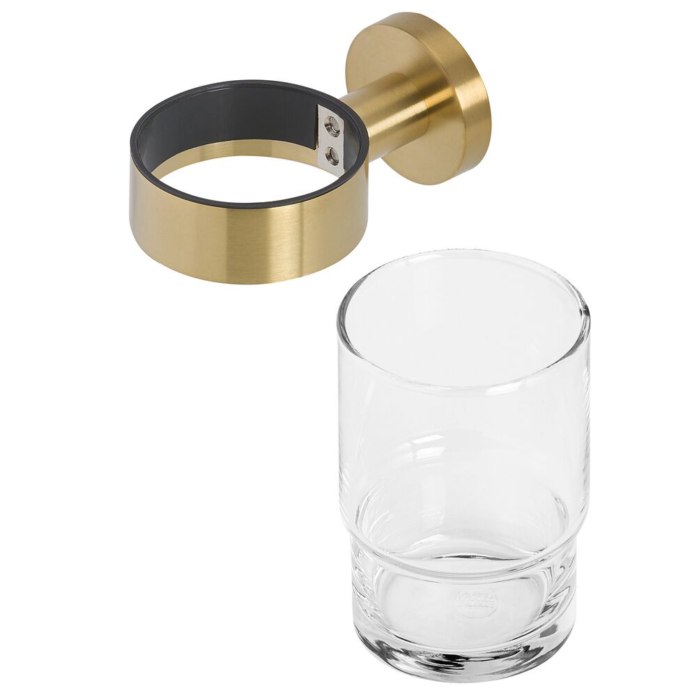 Geesa Nemox glashouder met glas goud geborsteld