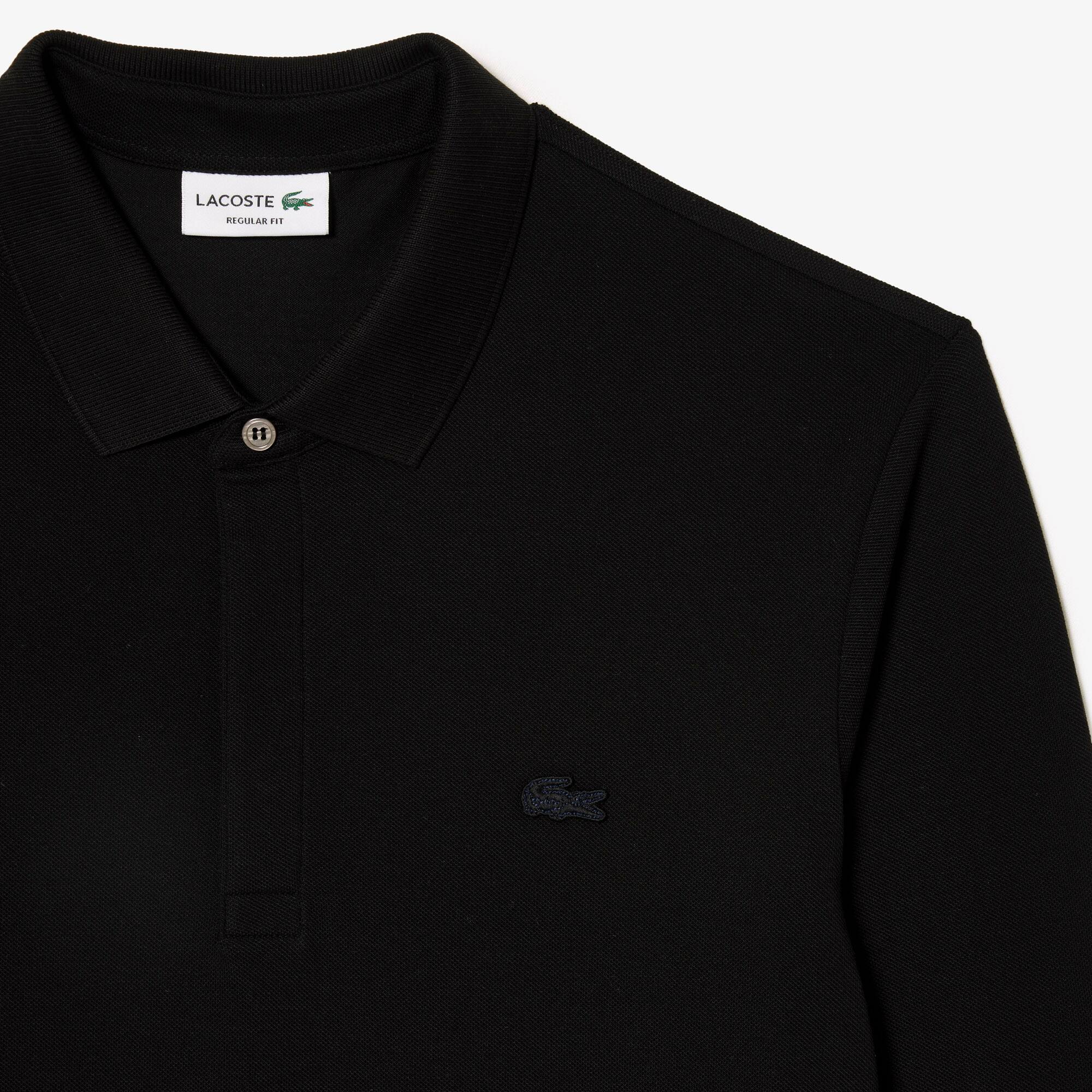 Smart Paris Langarm-Poloshirt aus Baumwoll-Piqué Lange Ärmel - Schwarz - Lacoste - Herren