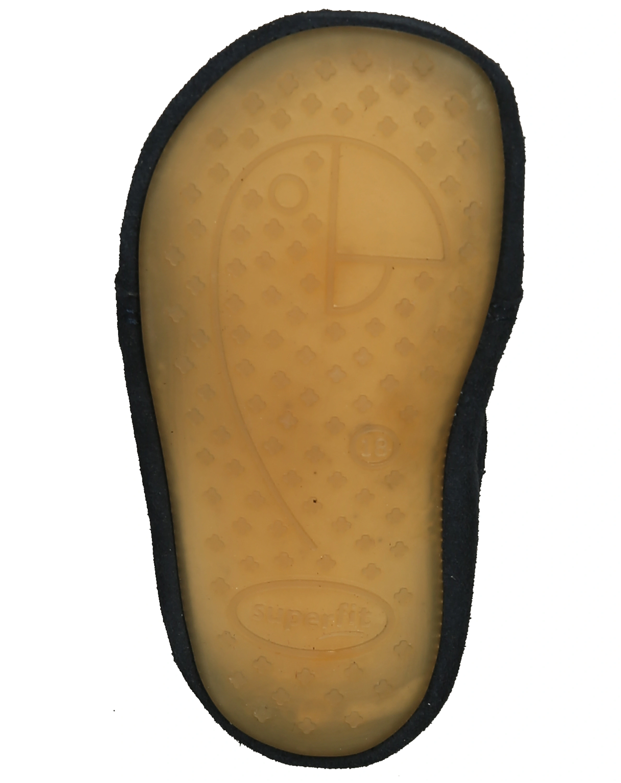 Klett-Krabbelschuhe PAPAGENO - STERN in dunkelblau