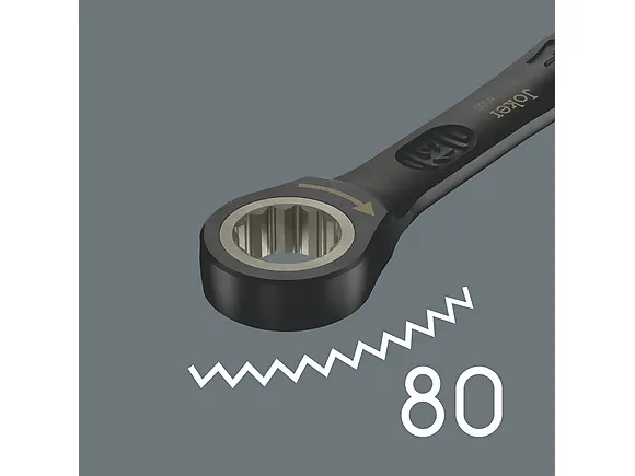 Wera Joker Black Edition 11-delt skraldenøglesæt med åben ende