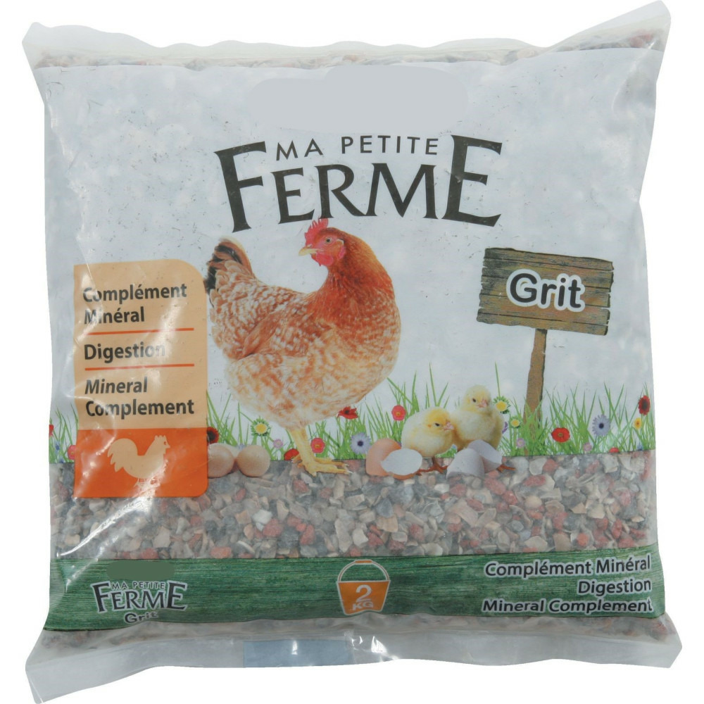 Grit aide a la digestion sac de 2kg complément minéral pour poules