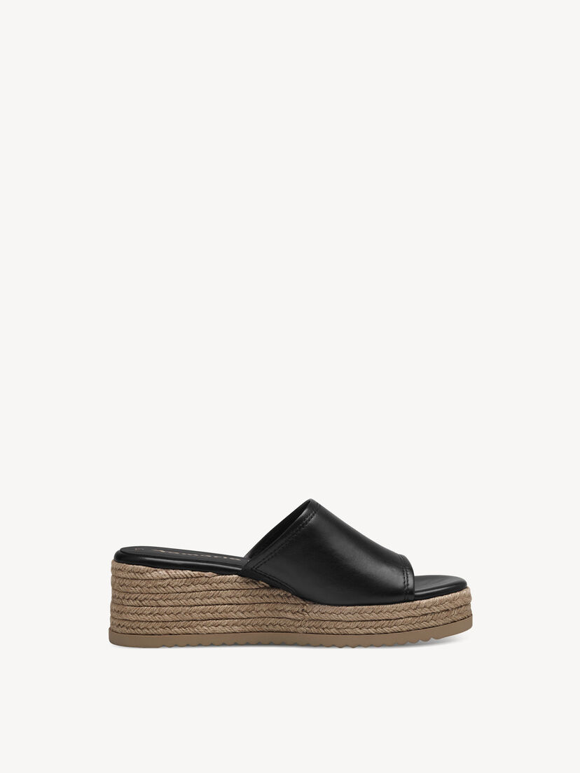Leren Slipper - zwart