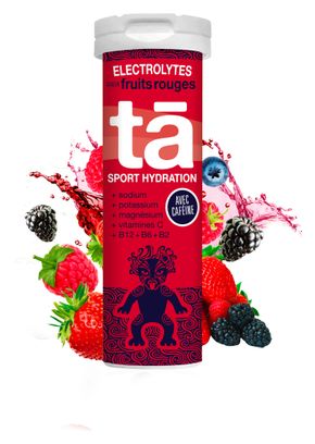 Boisson Electrolytes Tā Energy Caféine Fruits Rouges - 12 pastilles