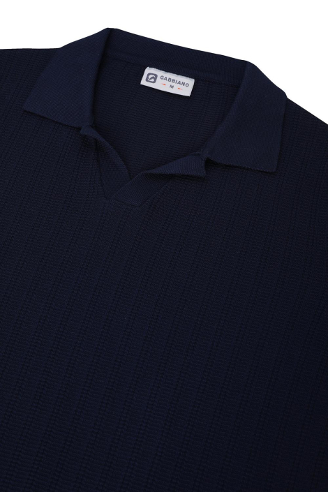 Gabbiano blauwe heren polo