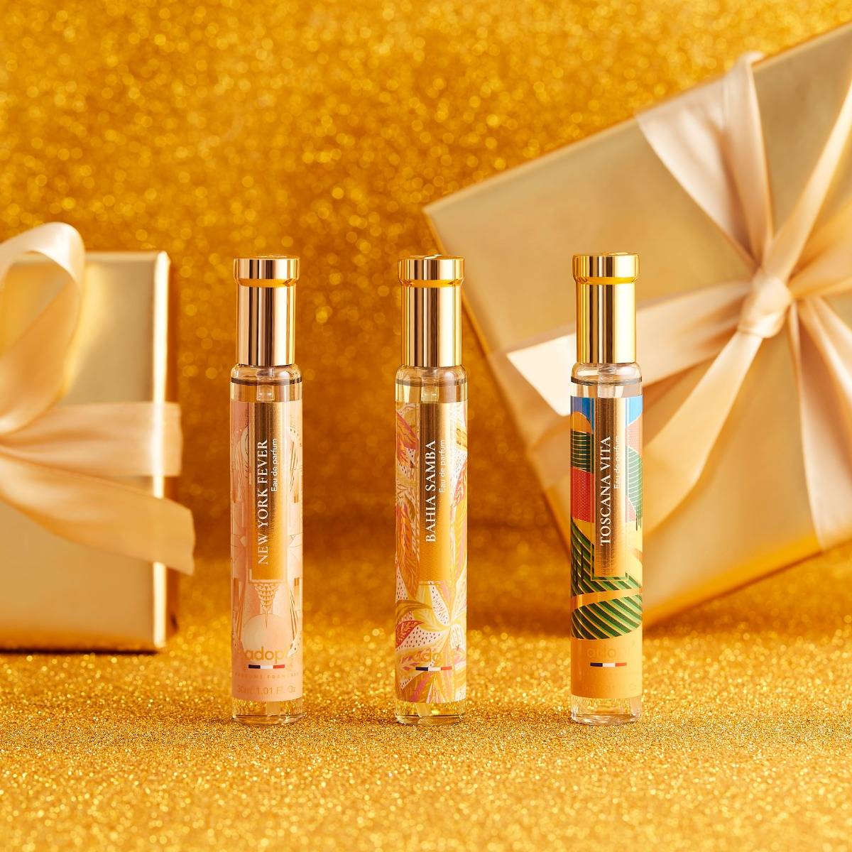Les voyages - Coffret 3 eaux de parfum New York fever 30ml + Toscana vita 30ml + Bahia samba 30ml