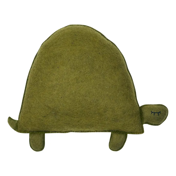 Muskhane Coussin Pasu Tortue | Vert anis