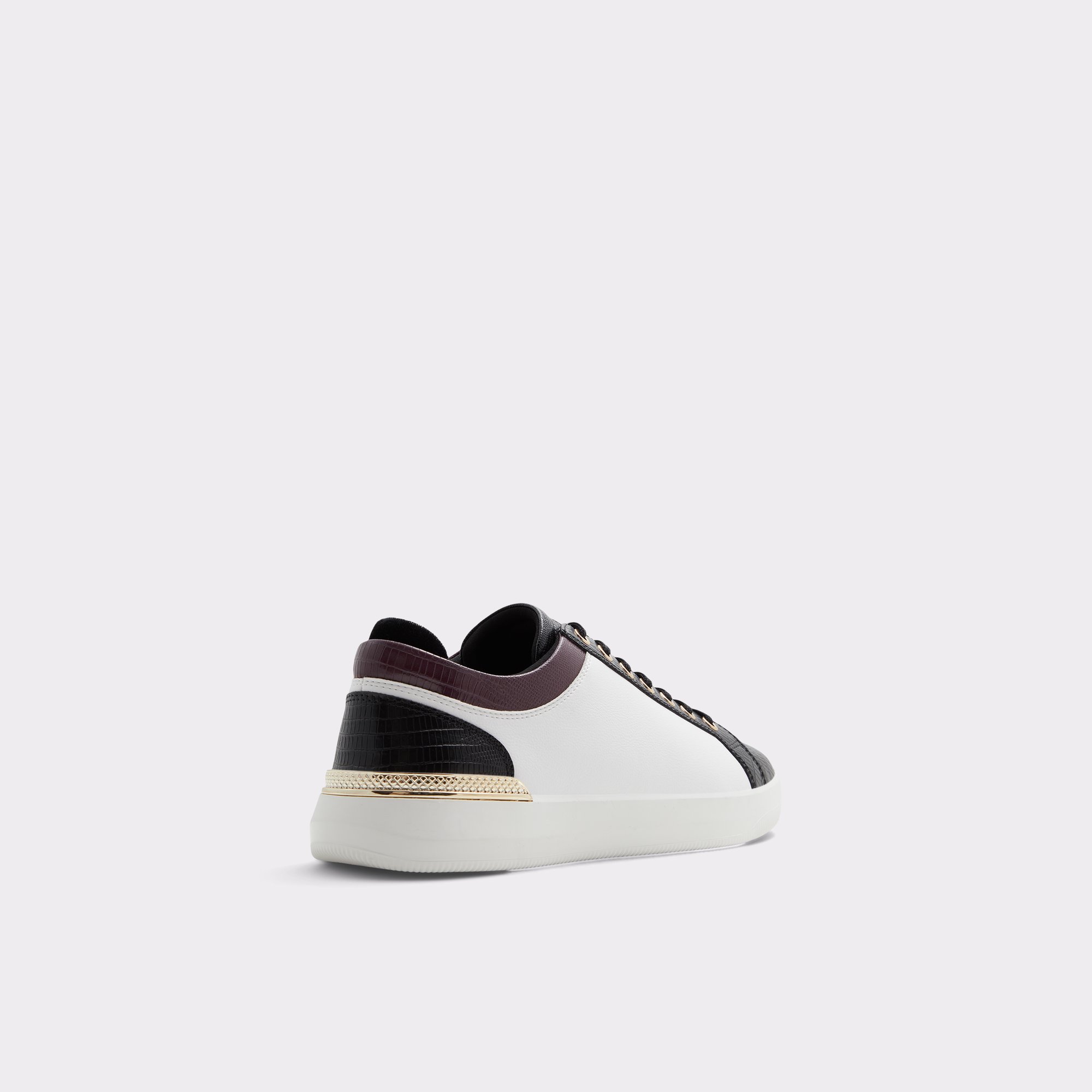 Aveo Black Synthetic Mixed Material Men Low top