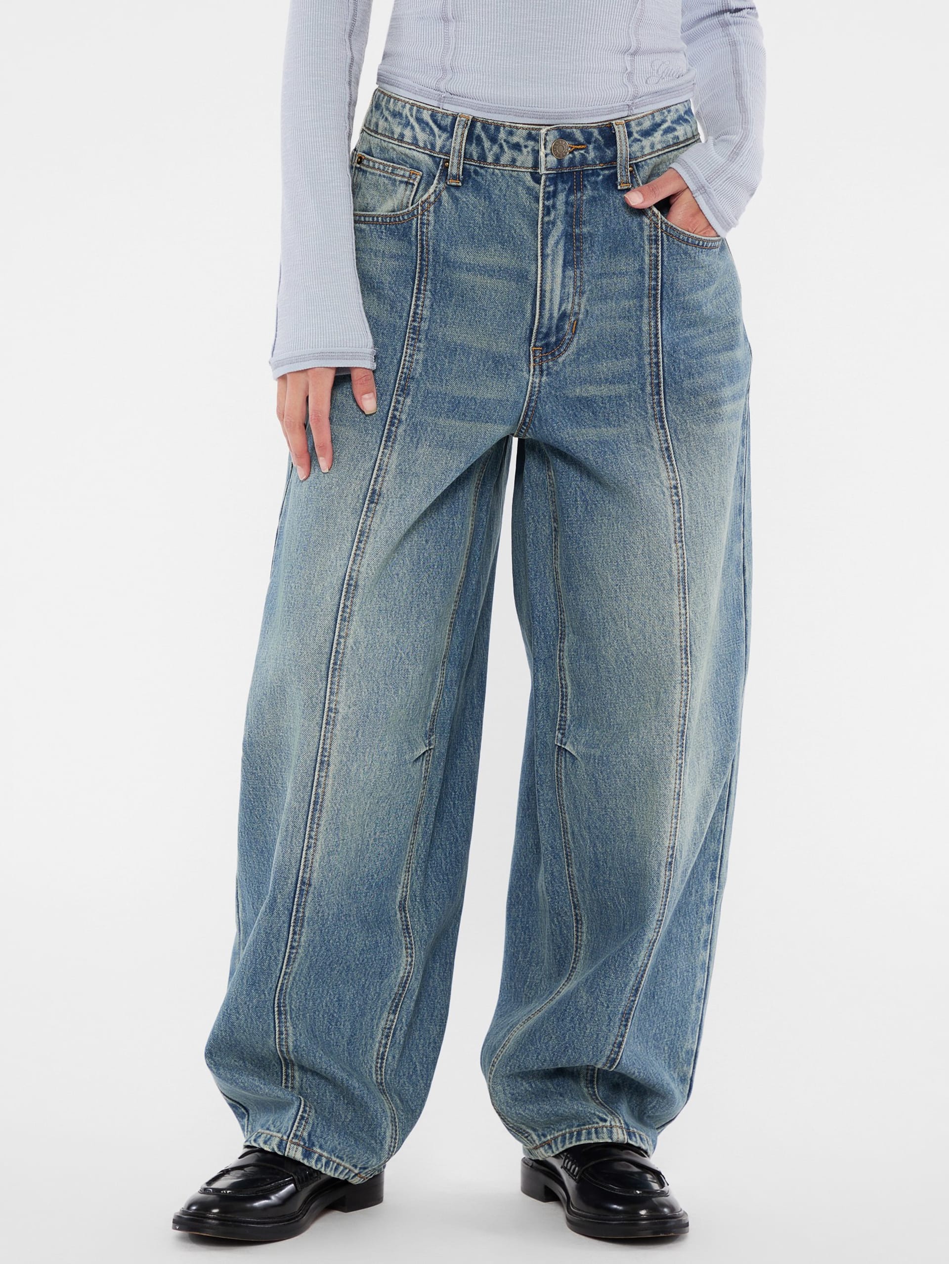 Calça jeans folgada e afunilada GUESS Originals