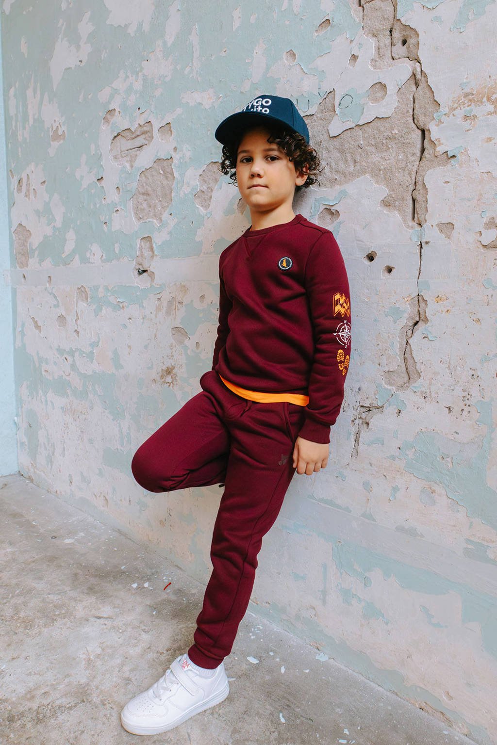 TYGO & vito regular sweatpant donkerrood