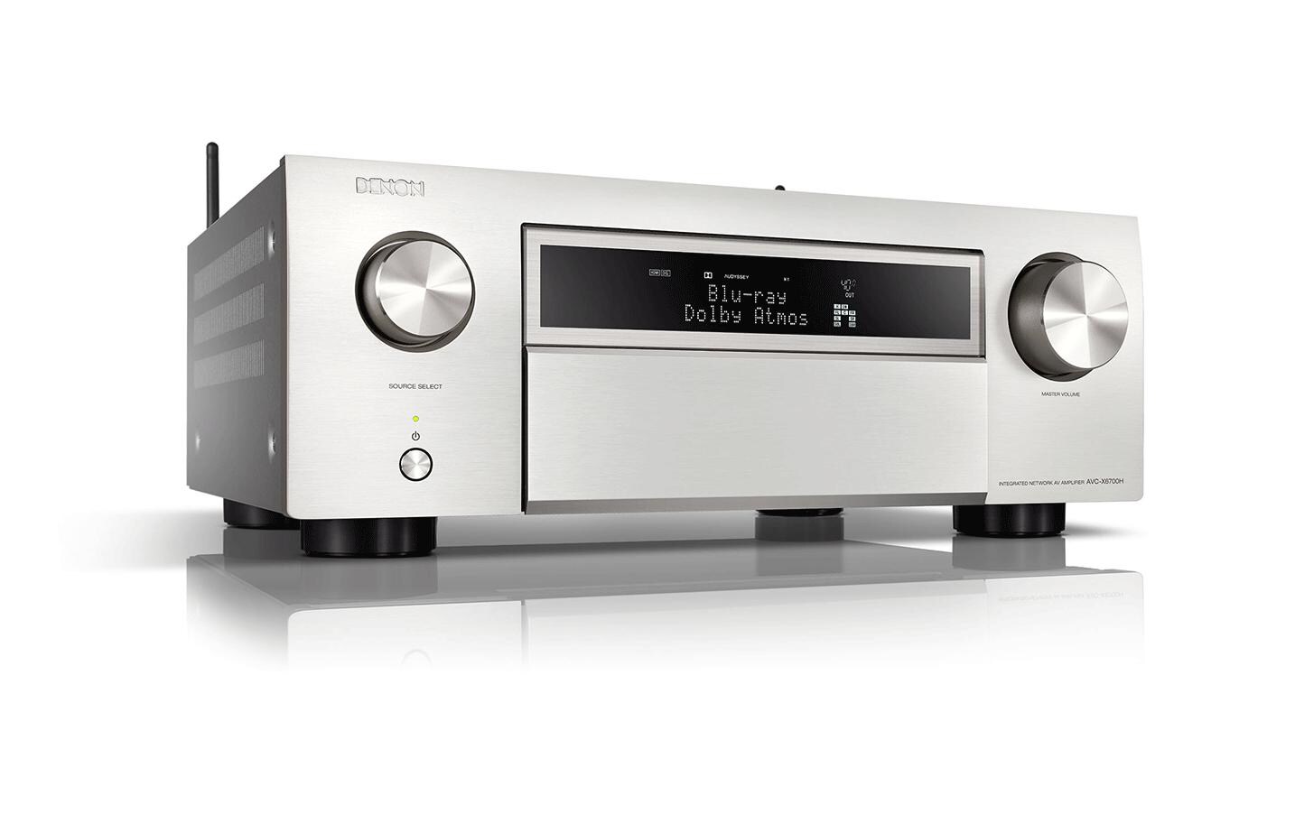 AV-Receiver AVC-X6700H Silber<br>11.2-Kanal 8K AV-Verstärker mit 3D-Audio, HEOS Built-in und Sprachsteuerung