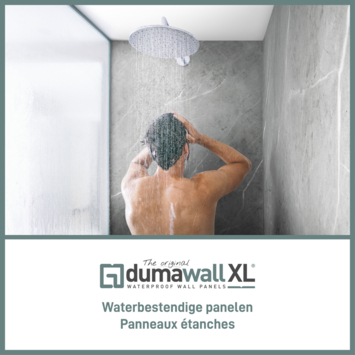 Dumawall XL wandpaneel kunststof Evora glans 4,68m² 90x260cm - 2 stuks