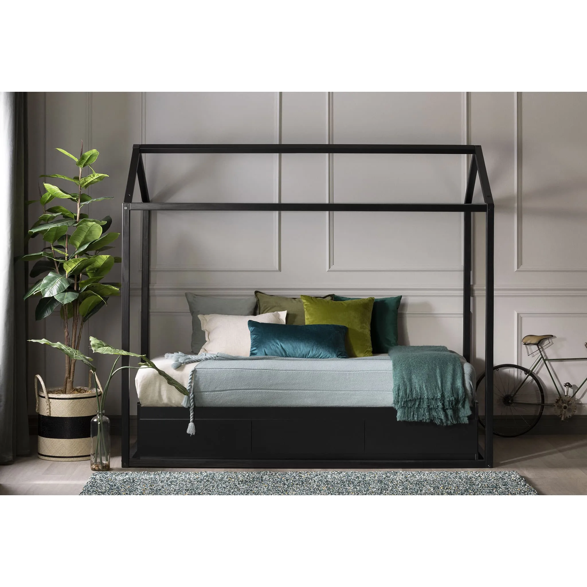 South Shore Lit Maison Sweedi - Noir
