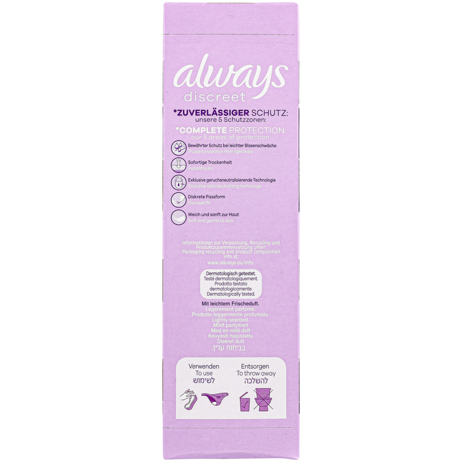 Always Discreet Slipeinlagen Long Plus 24 Stück