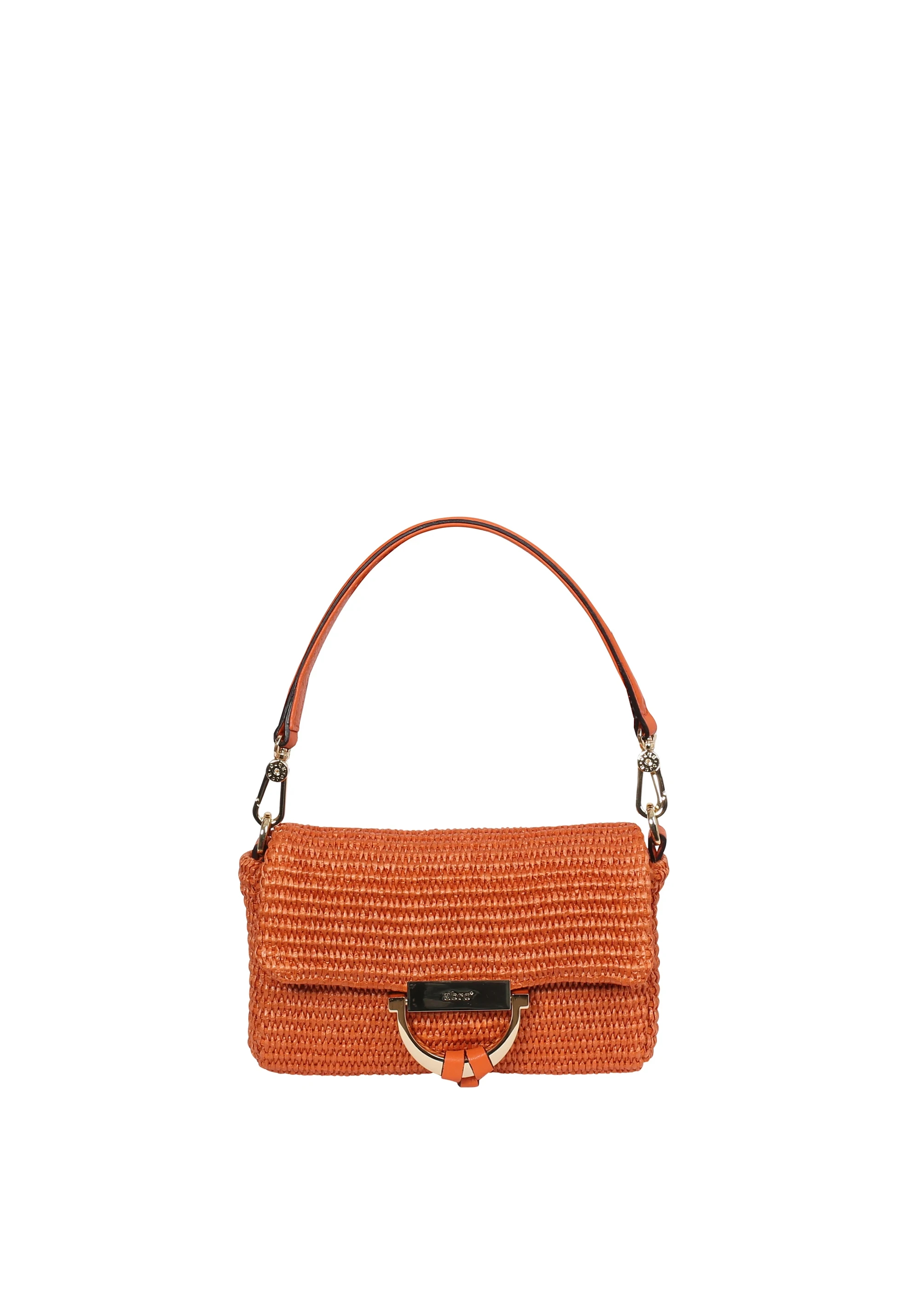 Shoulder bag TEMI Leather Raffia Standard