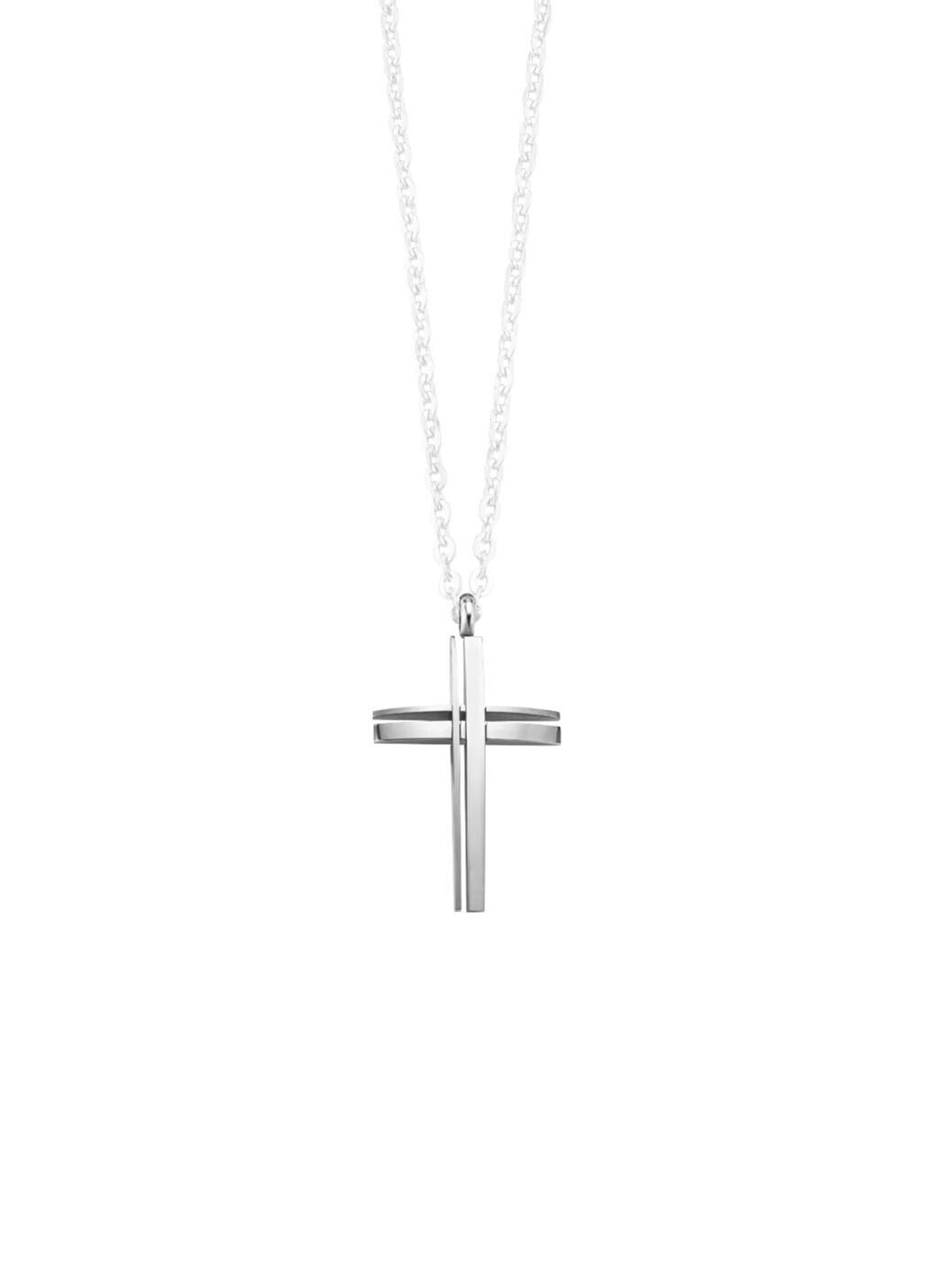 Durchbrochener Kreuz-Anhänger aus Edelstahl