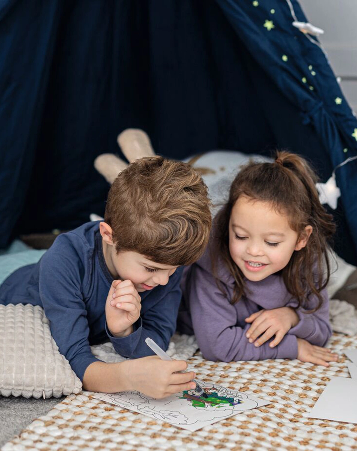 Malkarten KLEINE KUSCHELHELDEN - IM LAND DER TRÄUME