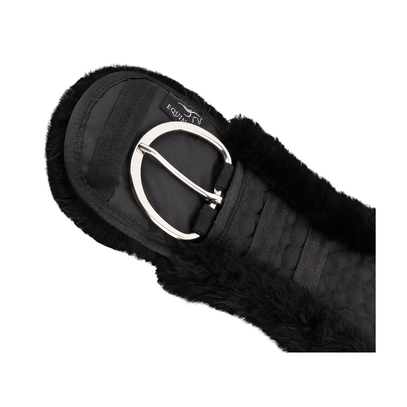 Equinate Westerngurt Classical anatomisch Lammfell schwarz 65 cm