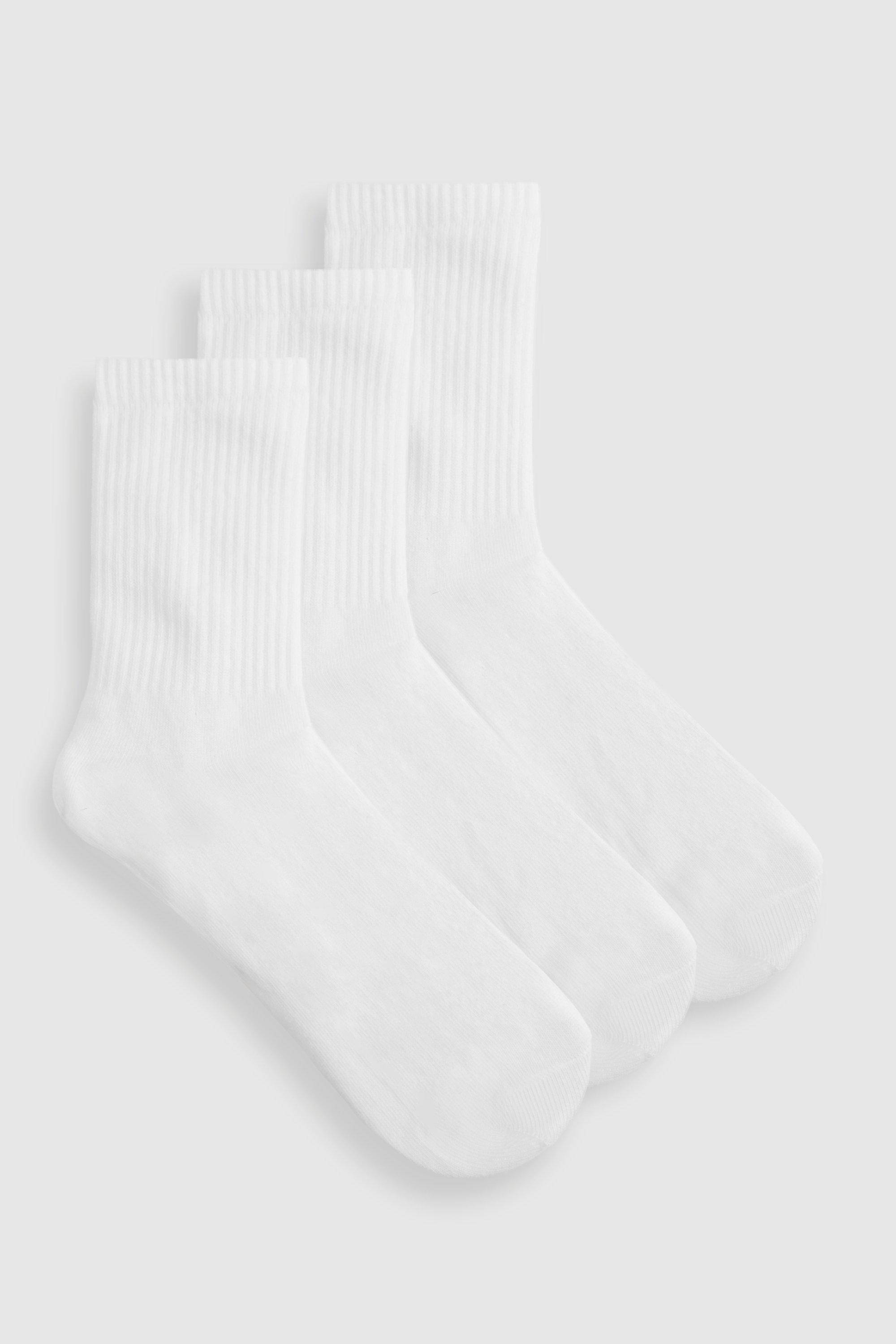 boohoo Chaussettes de sport unies, pack de 3