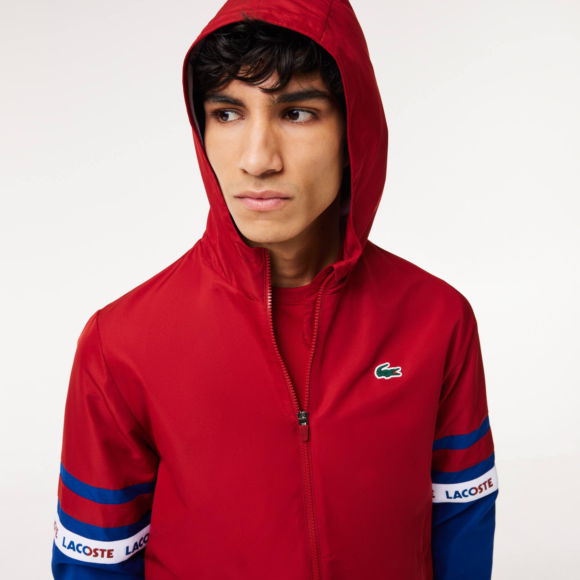 Tennis-Trainingsjacke mit Logostreifen Jacken & Mäntel - Rot - Lacoste - Herren