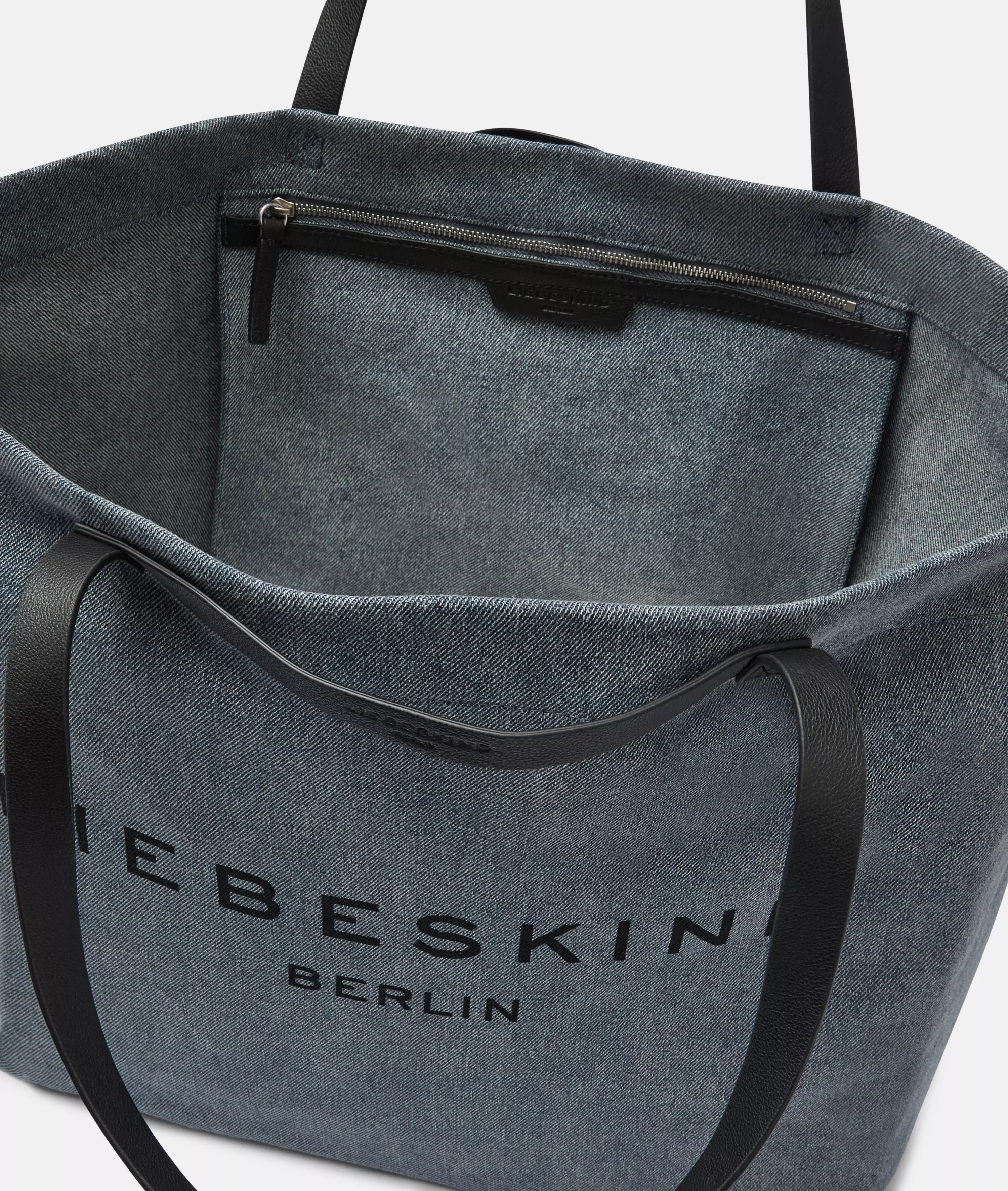 Denim Aurora Shopper L Large denim shopper