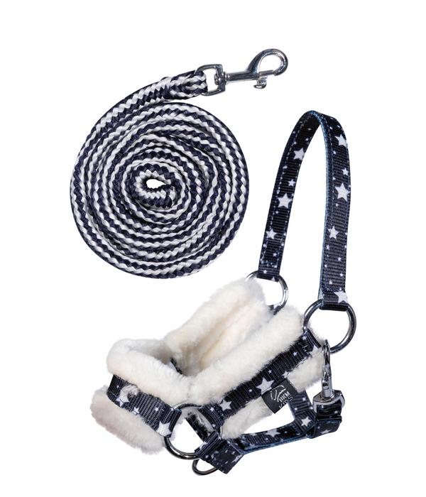 HKM KIDS Hobby Horsing Halfter und Strick mit