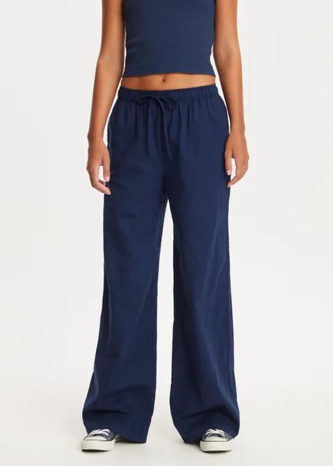 Linnen broek blauw (BLW.D)
