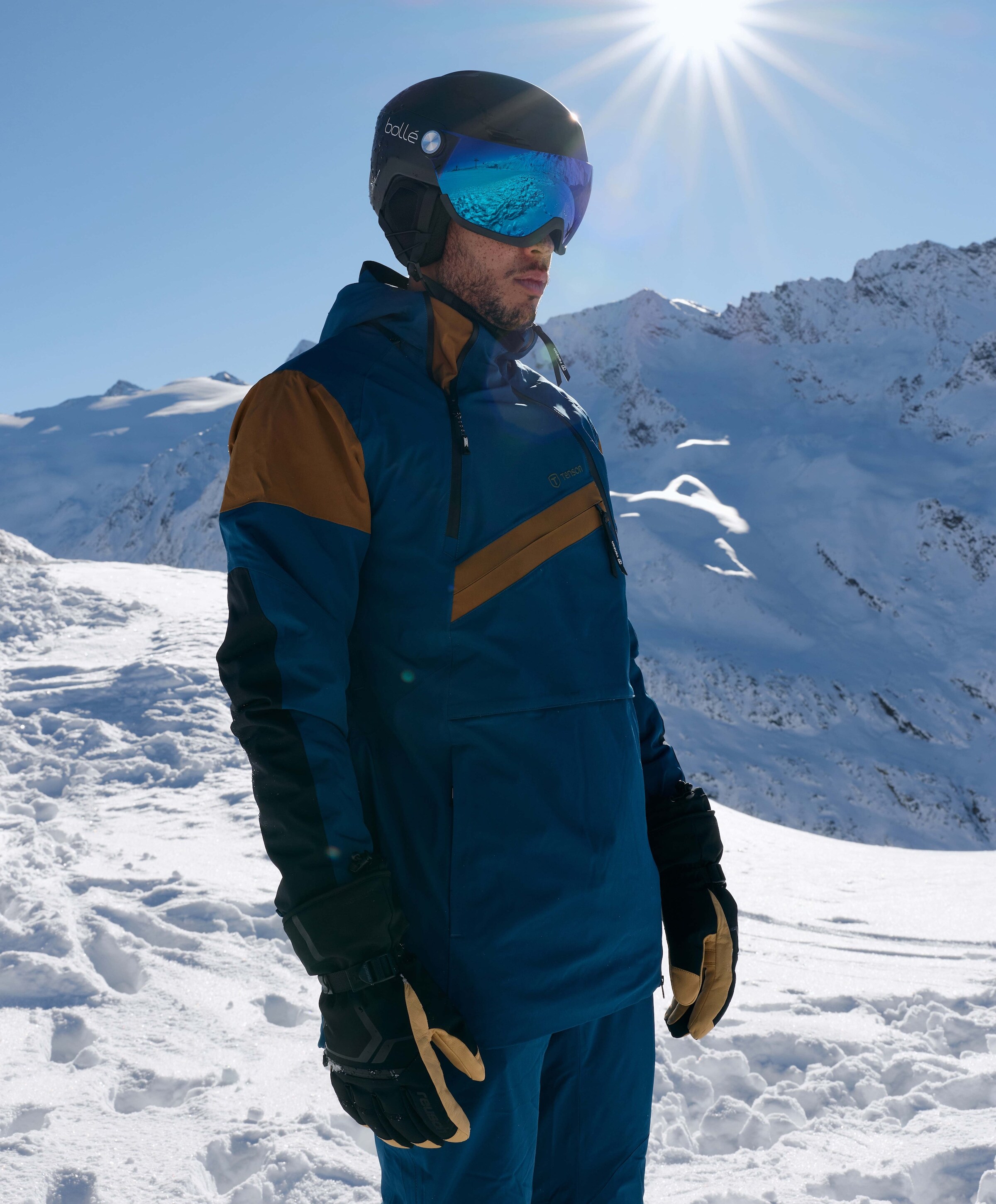 Bolle Skihelm blauw