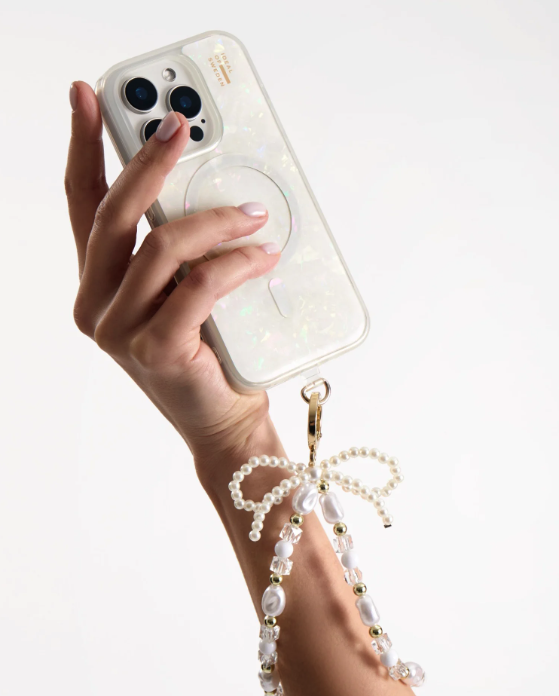 iPhone 16 MagSafe Hardcase Hülle Pearlized Case Recycled (IDPLCMS-I2461-10) - Weiss