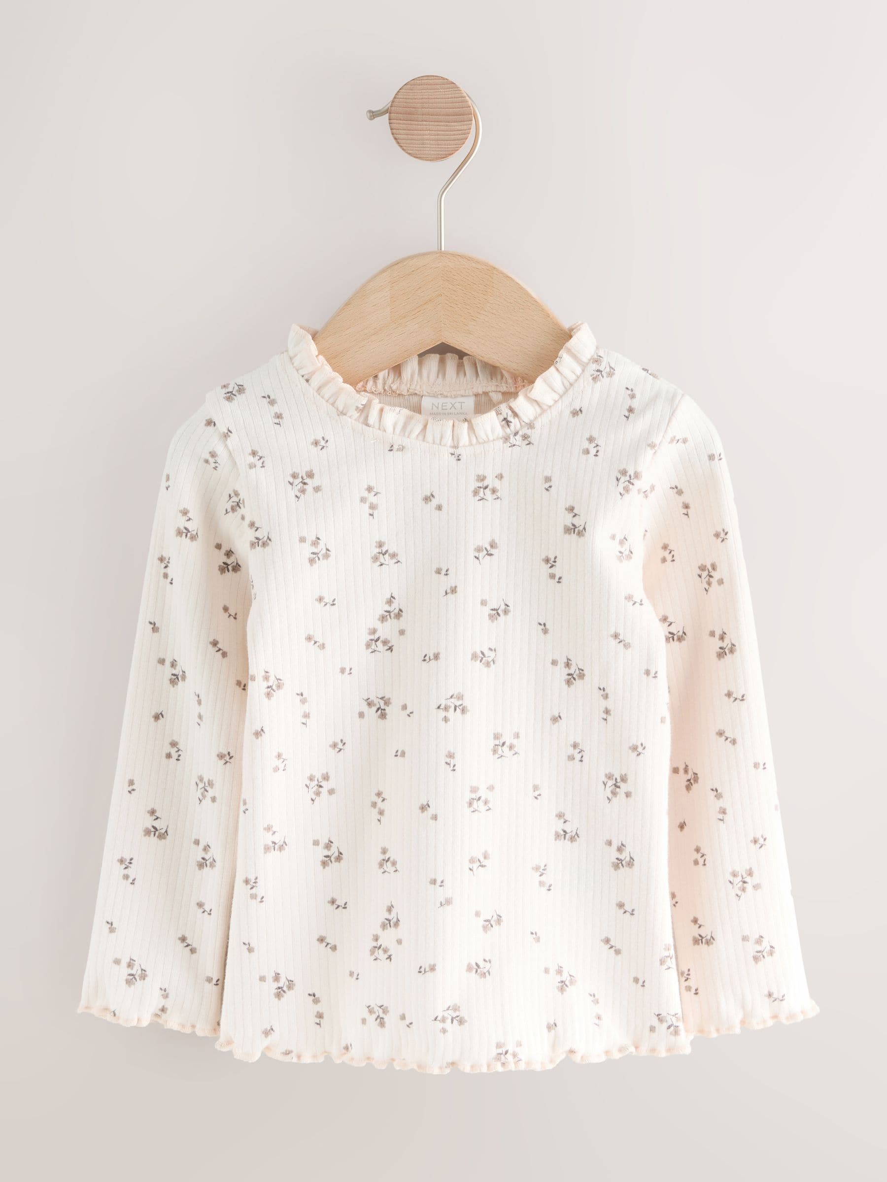 Lichtbruin - Corduroy set met tuinbroek en berenprint (3mnd -7jr)