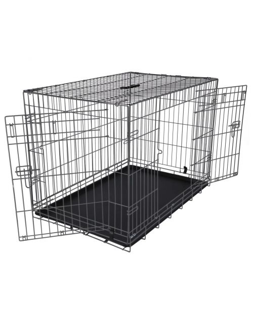 Adori Safety+ Bench Met 2 Deuren Grijs - Hondenbench