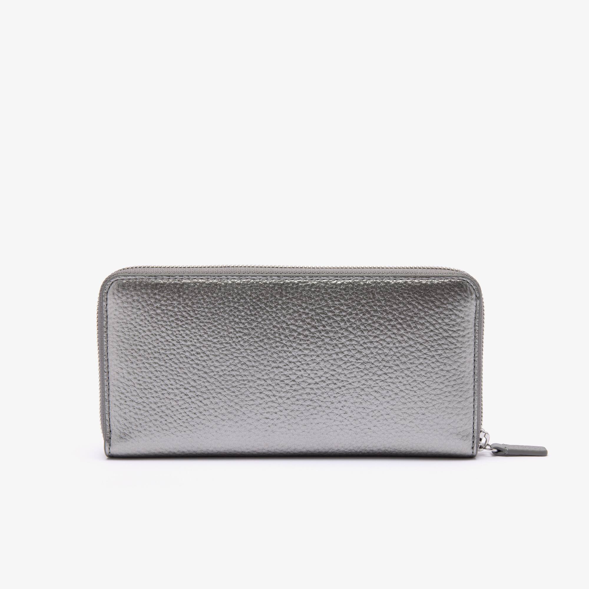 Damen LACOSTE Brieftasche mit Metall-Schnalle Geldbörsen & Kleinlederwaren - Grau - Lacoste - Damen