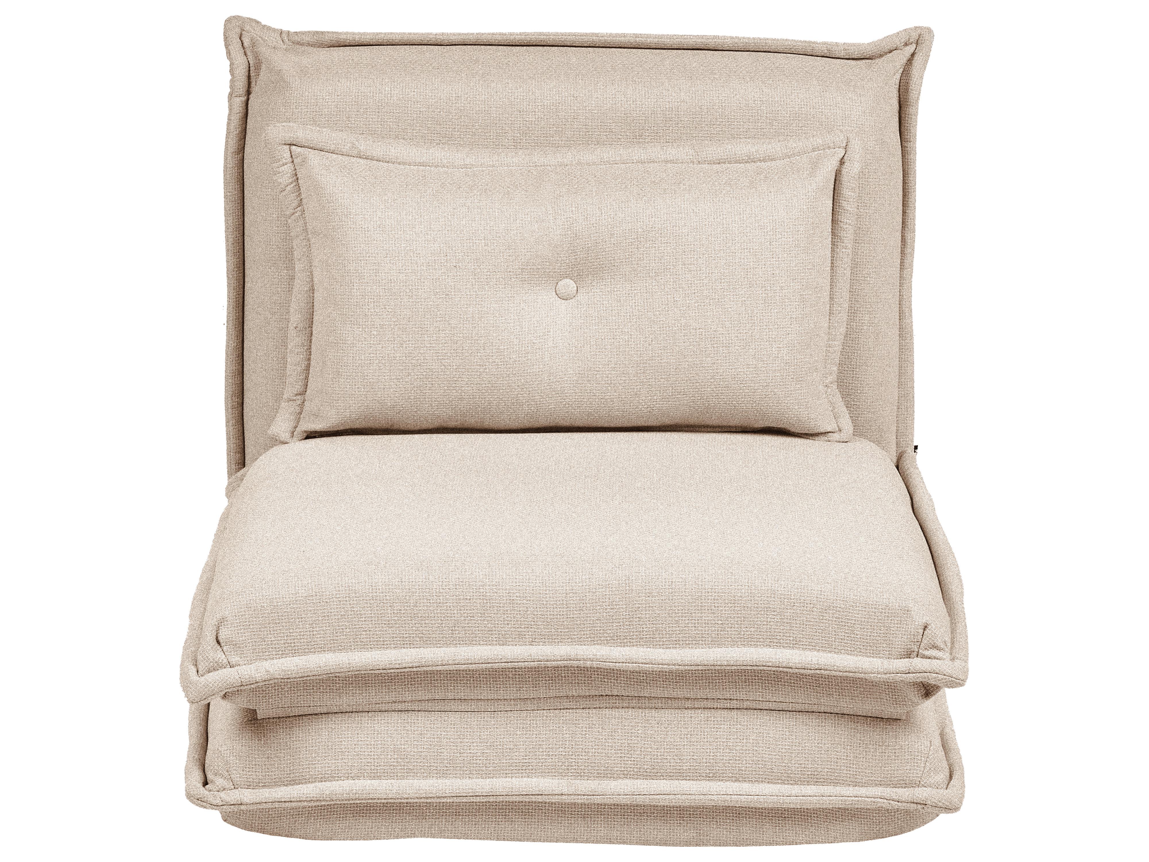 Eenpersoons slaapbank DELLEN Stof Beige
