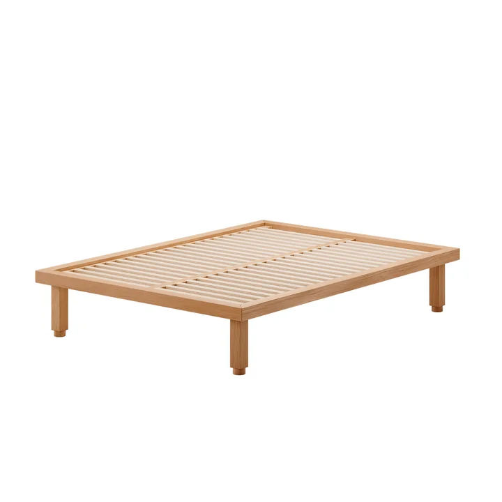OUT Objekte unserer Tage - Kaya Bett Small, 140 x 200 cm, Eiche gewachst