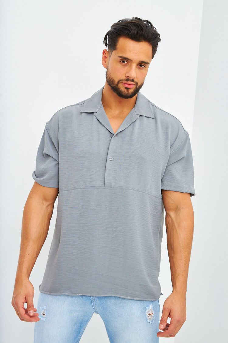 Chemise grise fluide