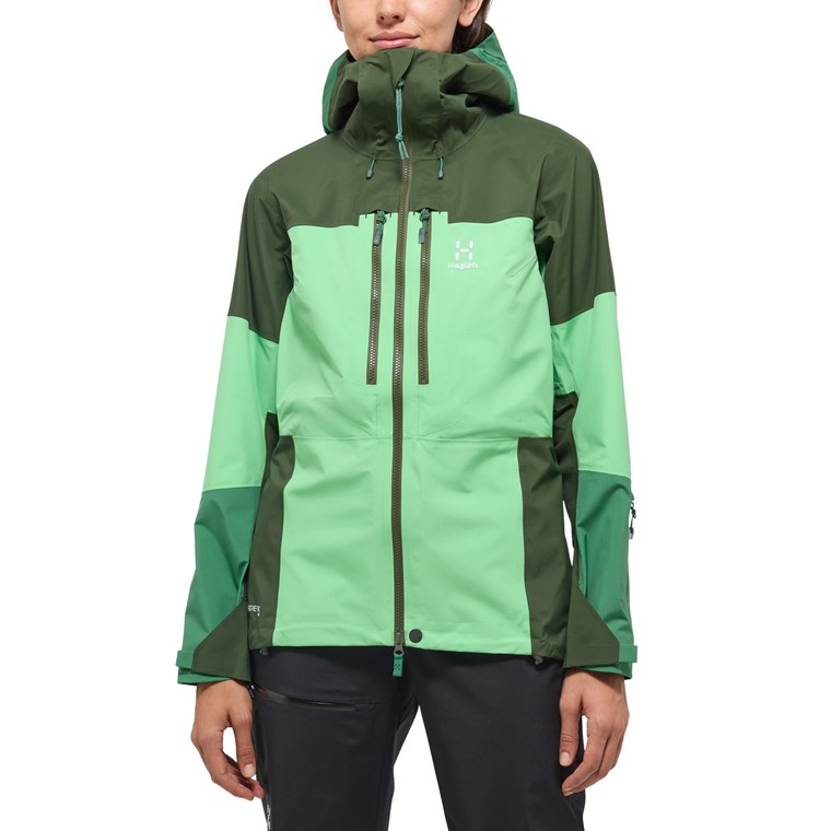 Haglöfs Spitz GTX Pro Jacket Women Mint Stone/Seaweed Green