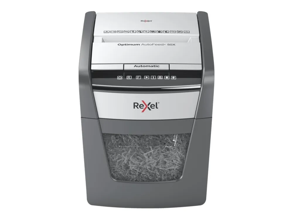 Makulator Rexel Optimum AutoFeed  50X krydsmakulering 4x28 mm (P-4)