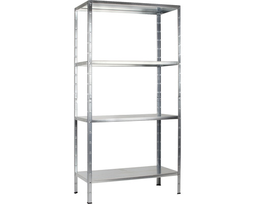 Schulte verzinkte insteekstelling, 190x100x40 cm, 4 legborden, draagvermogen 260 kg