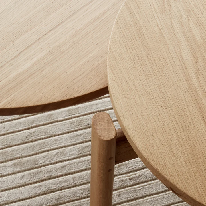 Audo - Passage Lounge Tisch, Ø 70 cm, Eiche natur