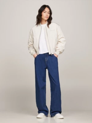 Jaqueta bomber acolchoada com logo tonal