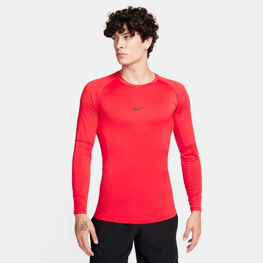 Nike Pro Baselayer Dri-FIT - Rouge/Noir Manches Longues