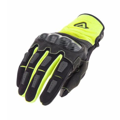 Gants Enduro Acerbis CARBON G 3.0 FLUO YELLOW BLACK 2023 - Jaune / Noir