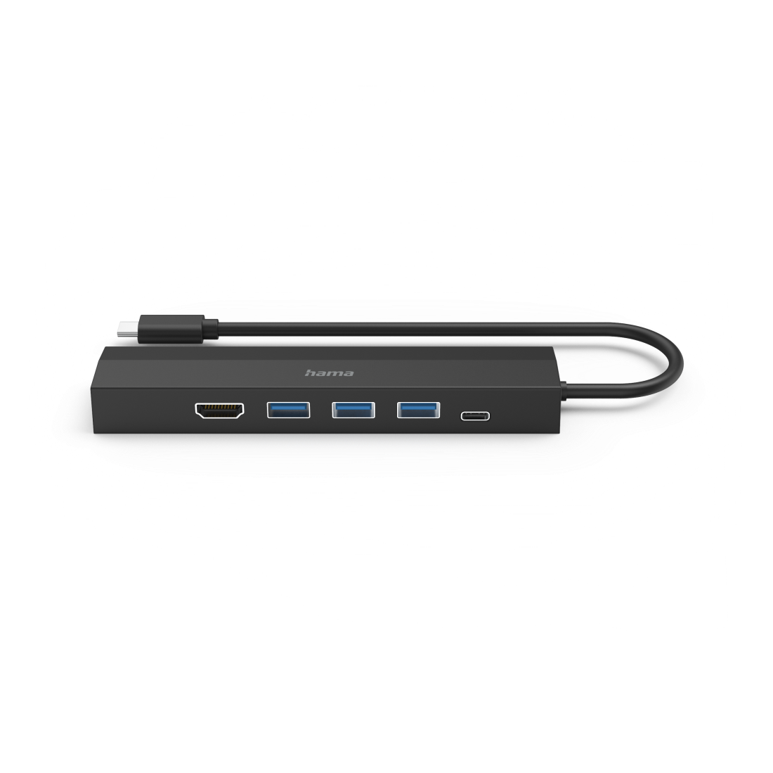 USB C Multiport Adapter Hub HDMI / Gigabit Ethernet LAN / 3x USB A / USB C Power Delivery (00200144) - Schwarz