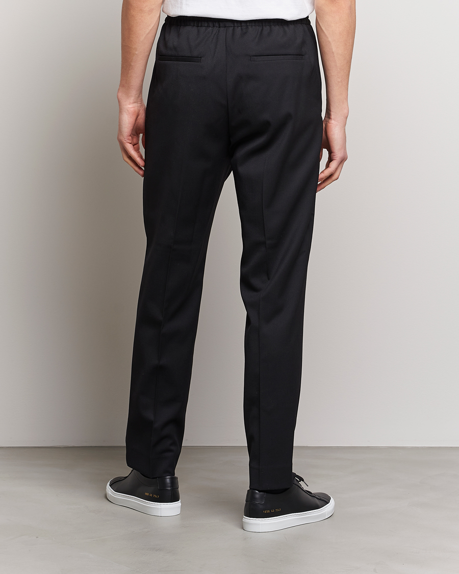 Filippa K Relaxed Terry Wool Trousers Black